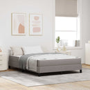 vidaXL Boxrugós ágy matracmal Tópszínű 160 x 200 cm szövet