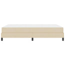 vidaXL Boxrugós ágy matracmal Krém 160 x 200 cm szövet