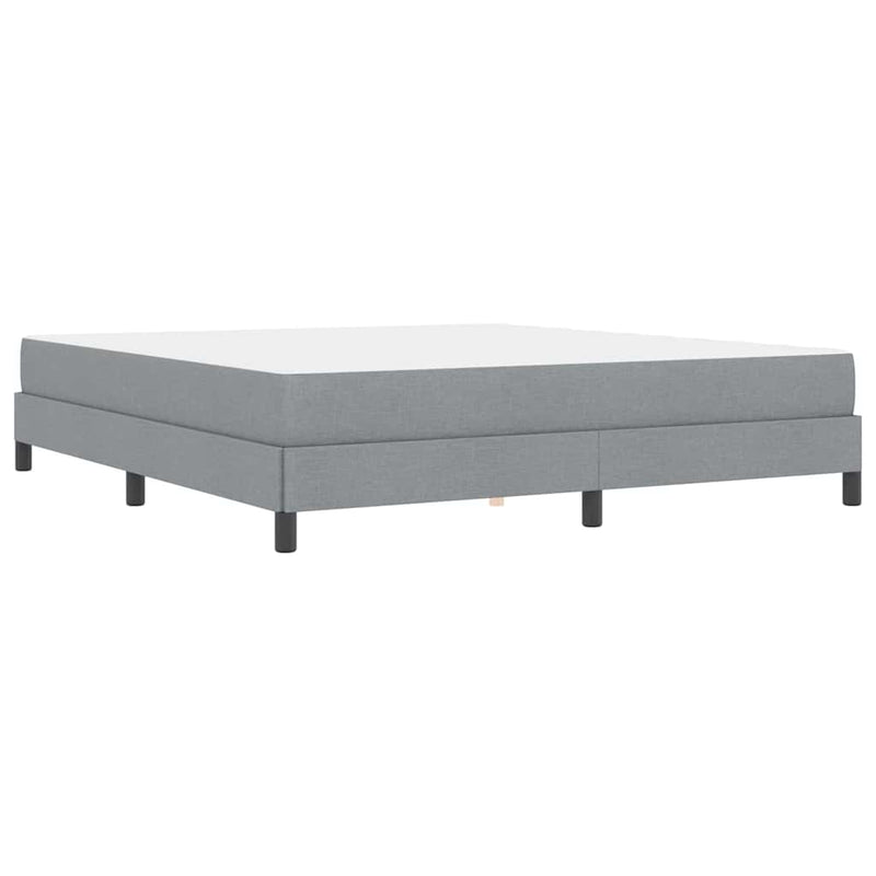 vidaXL Boxrugós ágy matracmal Világosszürke 180 x 200 cm szövet