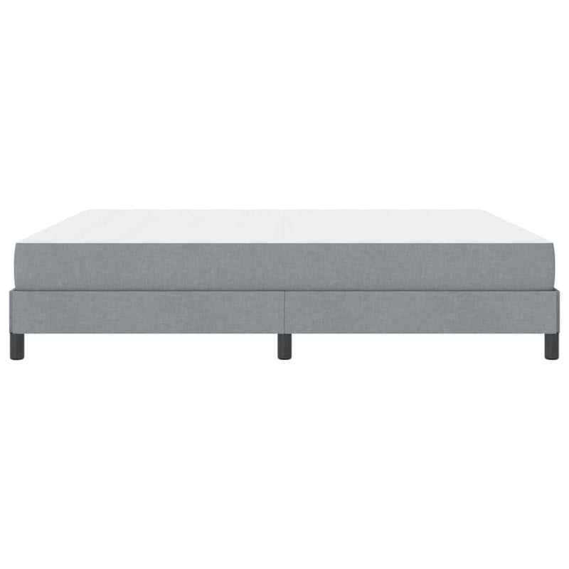 vidaXL Boxrugós ágy matracmal Világosszürke 180 x 200 cm szövet