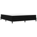 vidaXL Boxrugós ágy matracmal Fekete 180 x 200 cm szövet