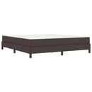 vidaXL Boxrugós ágy matracmal Sötét Barna 180 x 200 cm szövet