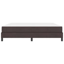vidaXL Boxrugós ágy matracmal Sötét Barna 180 x 200 cm szövet