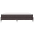 vidaXL Boxrugós ágy matracmal Sötét Barna 180 x 200 cm szövet