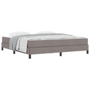 vidaXL Boxrugós ágy matracmal Tópszínű 180 x 200 cm szövet