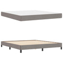 vidaXL Boxrugós ágy matracmal Tópszínű 180 x 200 cm szövet