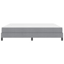 vidaXL Boxrugós ágy matracmal Világosszürke 200 x 200 cm szövet