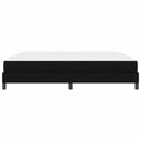 vidaXL Boxrugós ágy matracmal Fekete 200 x 200 cm szövet