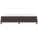 vidaXL Boxrugós ágy matracmal Sötét Barna 200 x 200 cm szövet