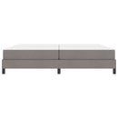 vidaXL Boxrugós ágy matracmal Tópszínű 200 x 200 cm szövet