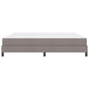 vidaXL Boxrugós ágy matracmal Tópszínű 200 x 200 cm szövet