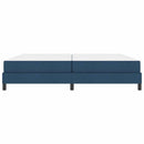 vidaXL Boxrugós ágy matracmal Kék 200 x 200 cm szövet