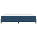 vidaXL Boxrugós ágy matracmal Kék 200 x 200 cm szövet