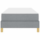 vidaXL Boxrugós ágy matracmal Világosszürke 80 x 200 cm szövet