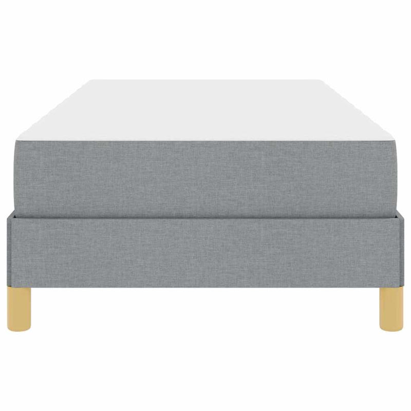 vidaXL Boxrugós ágy Világosszürke és Barna 80 x 200 cm