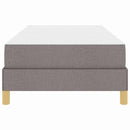 vidaXL Boxrugós ágy Taupe és Barna 80 x 200 cm Textil és mérnöki fa