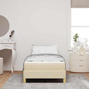 vidaXL Boxrugós ágy matracmal Krém 80 x 200 cm szövet