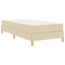 vidaXL Boxrugós ágy matracmal Krém 80 x 200 cm szövet