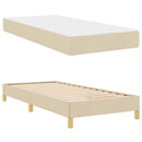 vidaXL Boxrugós ágy matracmal Krém 80 x 200 cm szövet