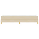 vidaXL Boxrugós ágy matracmal Krém 80 x 200 cm szövet