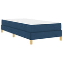 vidaXL Boxrugós ágy matracmal Kék 80 x 200 cm szövet