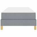 vidaXL Boxrugós ágy matracmal Világosszürke 90 x 190 cm szövet