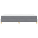 vidaXL Boxrugós ágy matracmal Világosszürke 90 x 190 cm szövet