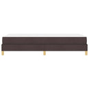 vidaXL Boxrugós ágy matracmal Sötét Barna 90 x 190 cm szövet