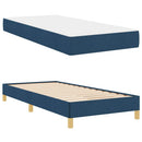 vidaXL Boxrugós ágy matracmal Kék 90 x 190 cm szövet