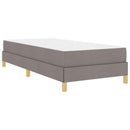 vidaXL Boxrugós ágy matracmal Tópszínű 90 x 200 cm szövet