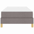 vidaXL Boxrugós ágy matracmal Tópszínű 90 x 200 cm szövet