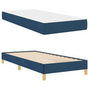 vidaXL Boxrugós ágy matracmal Kék 90 x 200 cm szövet
