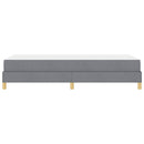 vidaXL Boxrugós ágy matracmal Világosszürke 100 x 200 cm szövet