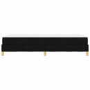 vidaXL Boxrugós ágy matracmal Fekete 100 x 200 cm szövet