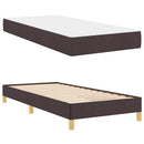 vidaXL Boxrugós ágy matracmal Sötét Barna 100 x 200 cm szövet