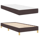 vidaXL Boxrugós ágy matracmal Sötét Barna 100 x 200 cm szövet
