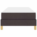 vidaXL Boxrugós ágy Barna 100 x 200 cm Textil és mérnöki fa