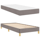 vidaXL Boxrugós ágy matracmal Tópszínű 100 x 200 cm szövet