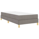 vidaXL Boxrugós ágy matracmal Tópszínű 100 x 200 cm szövet