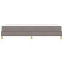 vidaXL Boxrugós ágy matracmal Tópszínű 100 x 200 cm szövet