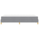 vidaXL Boxrugós ágy matracmal Világosszürke 120 x 190 cm szövet