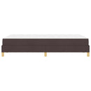 vidaXL Boxrugós ágy matracmal Sötét Barna 120 x 190 cm szövet