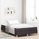 vidaXL Boxrugós ágy matracmal Sötét Barna 120 x 200 cm szövet