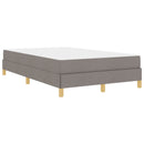vidaXL Boxrugós ágy matracmal Tópszínű 120 x 200 cm szövet
