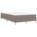 vidaXL Boxrugós ágy matracmal Tópszínű 120 x 200 cm szövet