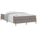 vidaXL Boxrugós ágy matracmal Tópszínű 120 x 200 cm szövet