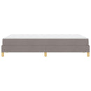 vidaXL Boxrugós ágy matracmal Tópszínű 120 x 200 cm szövet