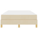 vidaXL Boxrugós ágy matracmal Krém 120 x 200 cm szövet