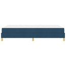 vidaXL Boxrugós ágy matracmal Kék 120 x 200 cm szövet