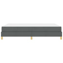 vidaXL Boxrugós ágy matracmal Sötétszürke 140 x 190 cm szövet